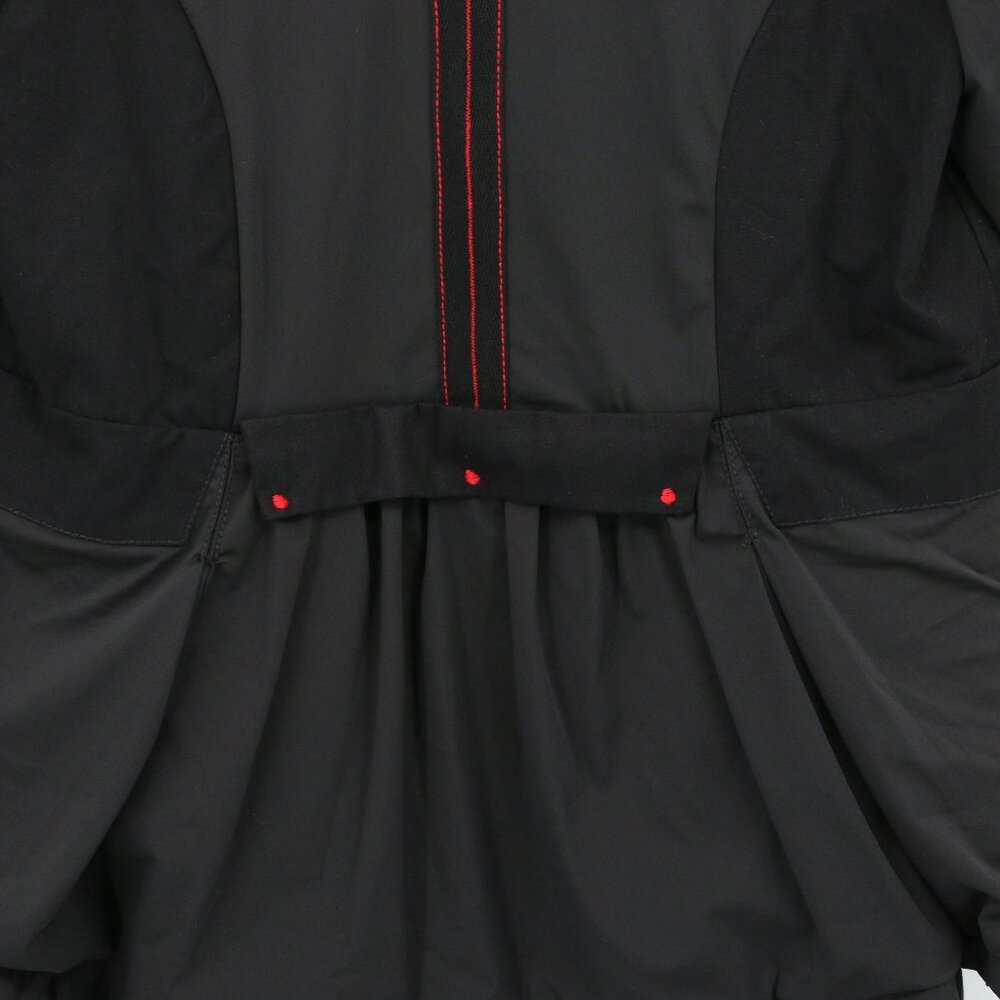 ADC Lagenlook Art to Wear Mixed Media 2 Pc Lantern Dress Jacket Set Black 12 14 - Picture 6 of 10